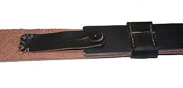 Musket Sling D - Black Leather