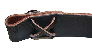 Musket Sling E - Black Leather