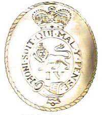 King's IV Foot Officers Belt Plate